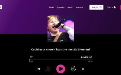 Could your church host the next Ed Sheeran?