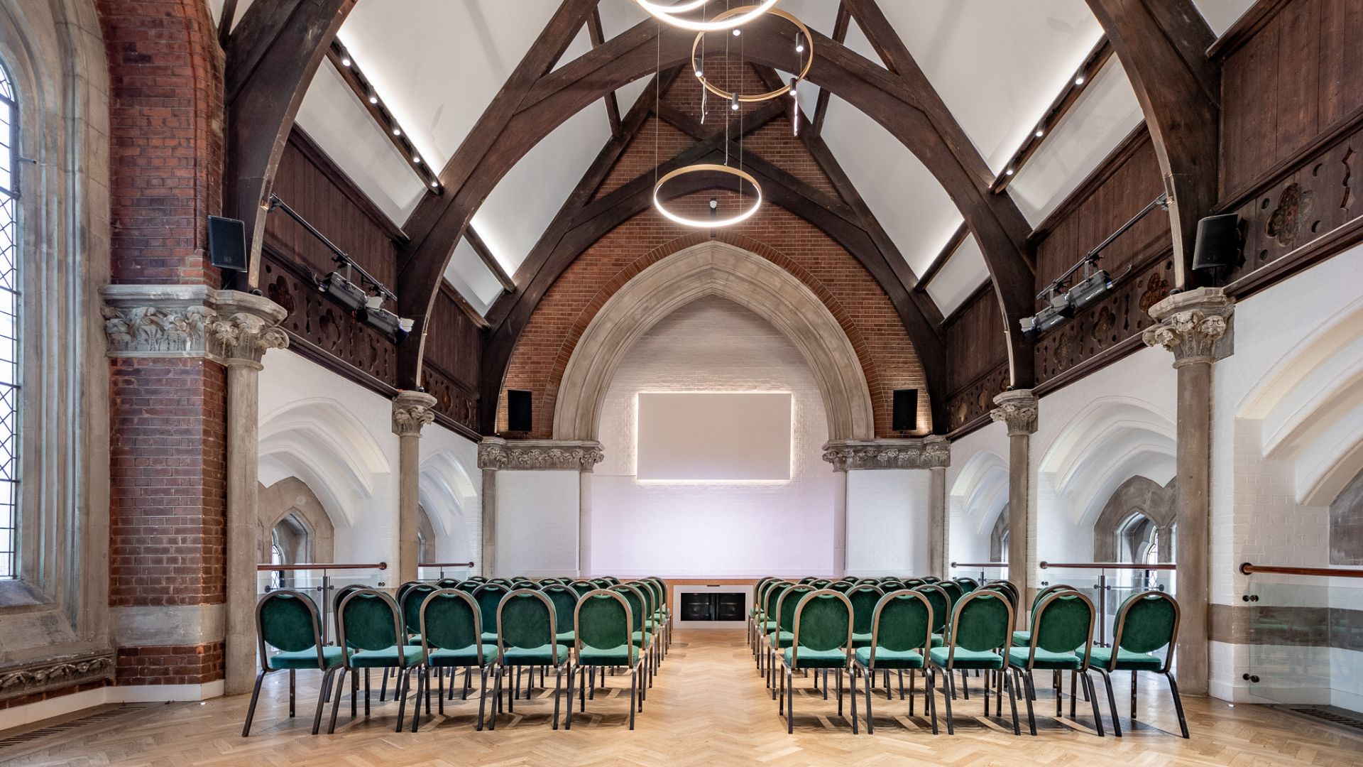 Brick church entryway with sunlight – potential for community use through venue hire